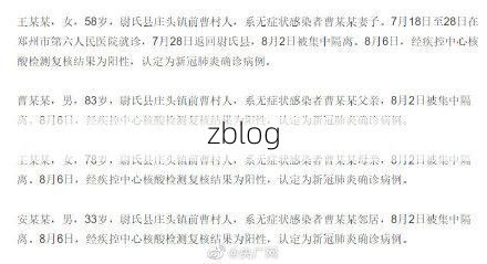 2022年8月2日开封市市辖区新增确诊病例情况
