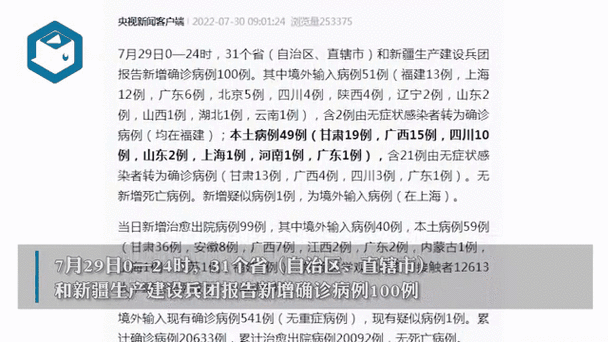 31省新增本土8例(31省新增确诊29例)，昭阳区突发疫情引关注！